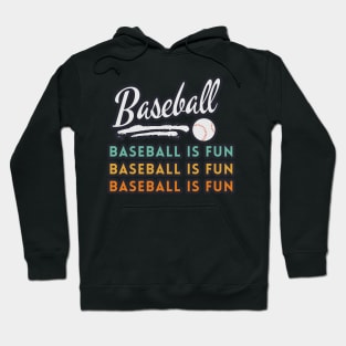 Baseball Is Fun Vintage Hoodie